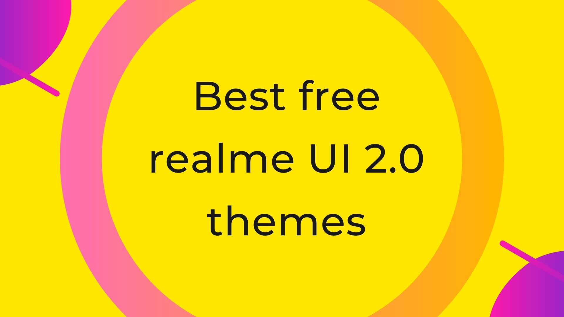 Realme UI 2.0 Theme
